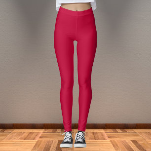 Crimson Glory Solid Color Leggings