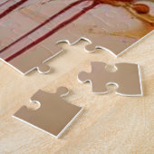 Crimson Gloss: Bold Red Lips & Liquid Gold Puzzle (Seite)