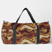 Crimson & Gold Abstract Opulentes Muster Weekender Duffle Bag (Vorderseite)