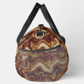 Crimson & Gold Abstract Opulentes Muster Weekender Duffle Bag (Rechts)