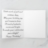 Crimson Gold Birthday Card Karte (Innenseite)