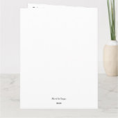 Crimson Gold Birthday Card Karte (Rückseite)