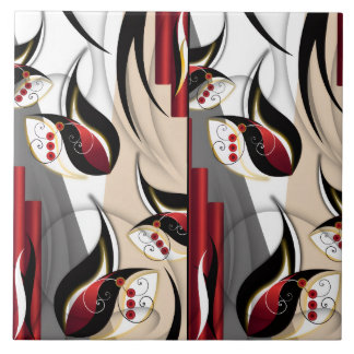 Crimson & Gold Botanische Harmonie Fliese