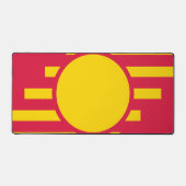 Crimson & Gold Emblem Circle Desk Mat – Customize Schreibtischunterlage (Vorderseite)