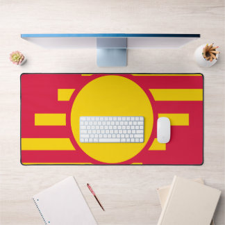 Crimson & Gold Emblem Kreis-Unterlage – Anpassen Schreibtischunterlage