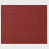 Crimson Gold Floral Geschenkwrap Geschenkpapier (Flach)