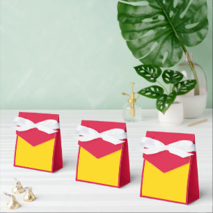 Crimson & Gold Gefallen Box mit Ribbon - Anpassen Geschenkschachtel