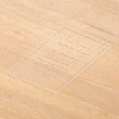 Crimson Gold Simple Wedding Acryleinladungen (Ablage )