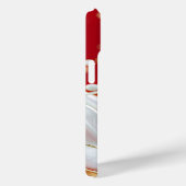 Crimson Gold Splash iPhone Case (Rückseite / Rechts)