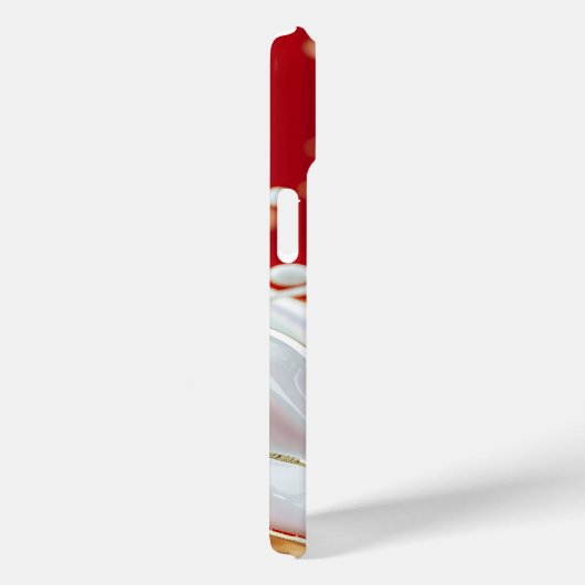 Crimson Gold Splash iPhone Case (Rückseite / Rechts)