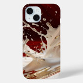 Crimson Gold Splash iPhone Case (Rückseite)