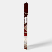 Crimson Gold Splash iPhone Case (Rückseite / Rechts)