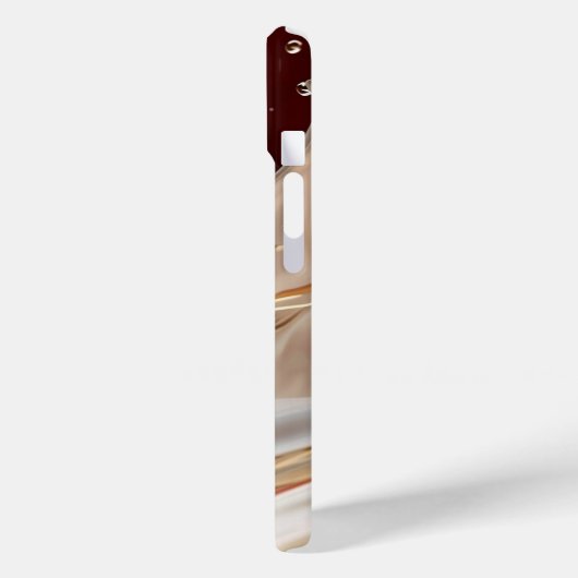 Crimson Gold Splash iPhone Case (Rückseite / Links)