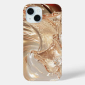 Crimson Gold Splash iPhone Case (Rückseite)