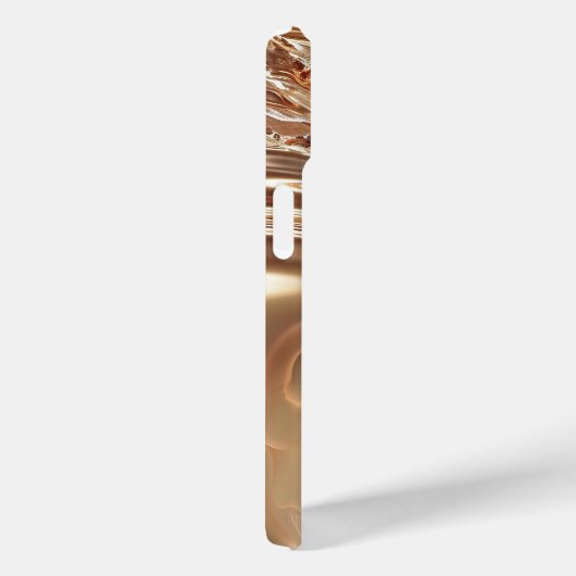 Crimson Gold Splash iPhone Case (Rückseite / Rechts)