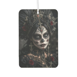Crimson Gothic Calavera – Schwarze Rose Autolufterfrischer