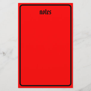 Crimson Gothic Film Stationery Briefpapier