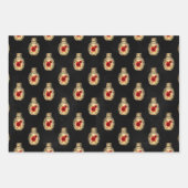Crimson Gothic Gift Wrap Geschenkpapier Set (Vorderseite 3)