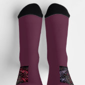 Crimson Gothic Socks - Crew Socks Socken (Oben)