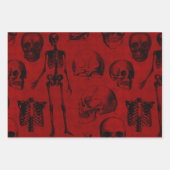 Crimson Gothic Vampyre Anatomie Geschenkpapier Set (Vorderseite 3)