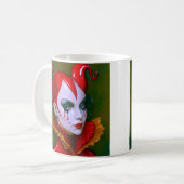 Crimson Harlequin Kaffeetasse (Vorderseite Links)