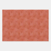 Crimson Harmony: Japanisches Musterverpackungspapi Geschenkpapier Set (Vorderseite)