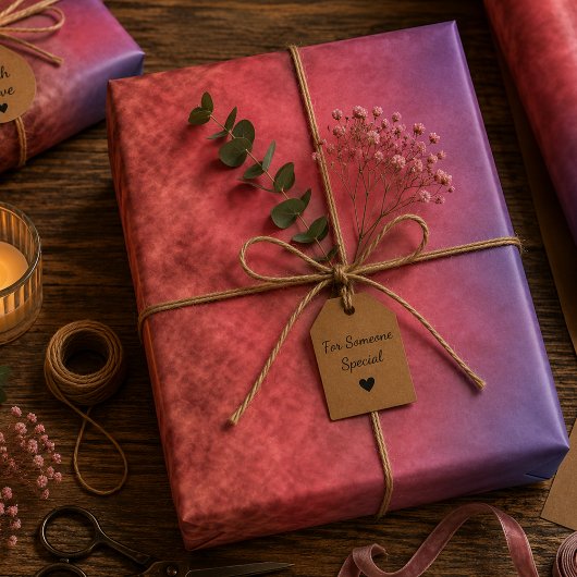Crimson Haze bei Dämmerung Geschenkpapier Set