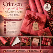 Crimson Haze bei Dämmerung Geschenkpapier Set