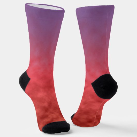 Crimson Haze in Dusk Socken (Gewinkelt)