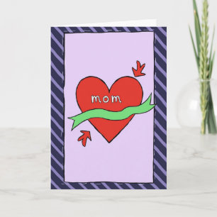 Crimson Heart Mom-Karte Karte