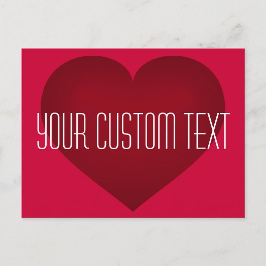 Crimson Heart Postkarte (Vorderseite)