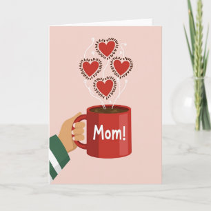 Crimson Hearts Muttertags-Tasse Karte