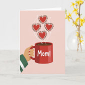 Crimson Hearts Muttertags-Tasse Karte (Gelbe Blume)