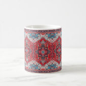 Crimson Heirloom: marokkanisches Erbe Rug Art Kaffeetasse (Mittel)