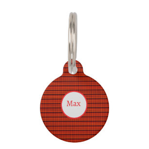 Crimson Highland Charm; Red Tartan Print Haustiermarke