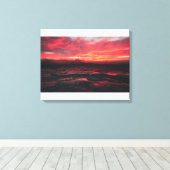 Crimson Horizon Leinwanddruck (Insitu (Holzboden))