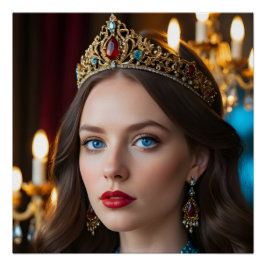 Crimson Jewel Majesty Poster