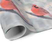 Crimson Kardinal Geschenkpapier (Rolleneckpunkt)