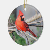 Crimson Kardinal Wappen Premium Ornament (Links)