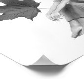 Crimson King Maple Fairy mit Leaf Poster (Ecke)