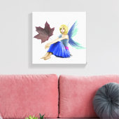 Crimson King Maple Tree Fairy mit Leaf Leinwanddruck (Insitu (Wohnzimmer))