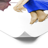 Crimson King Maple Tree Fairy mit Leaf Poster (Ecke)