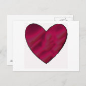 Crimson Liebe Heart Postkarte (Vorne/Hinten)