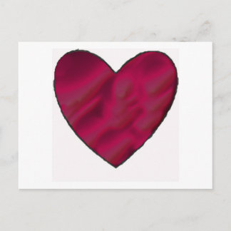 Crimson Liebe Heart Postkarte
