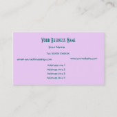 Crimson, Lilac, rosa Abstrakte Visitenkarte (Rückseite)