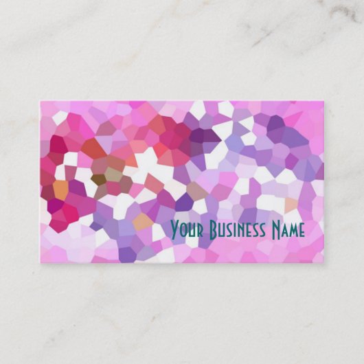 Crimson, Lilac, rosa Abstrakte Visitenkarte (Vorderseite)