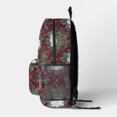 Crimson Lotus Elegance Muster - Der weiße Lotus Bedruckter Rucksack (Rechts)