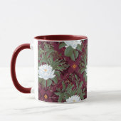 Crimson Lotus Elegance Muster - Der weiße Lotus Tasse (Links)