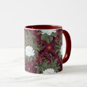 Crimson Lotus Elegance Muster - Der weiße Lotus Tasse (VorderseiteRechts)