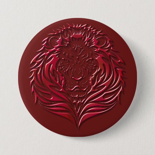 Crimson-Löwenknopf Button (Vorderseite)